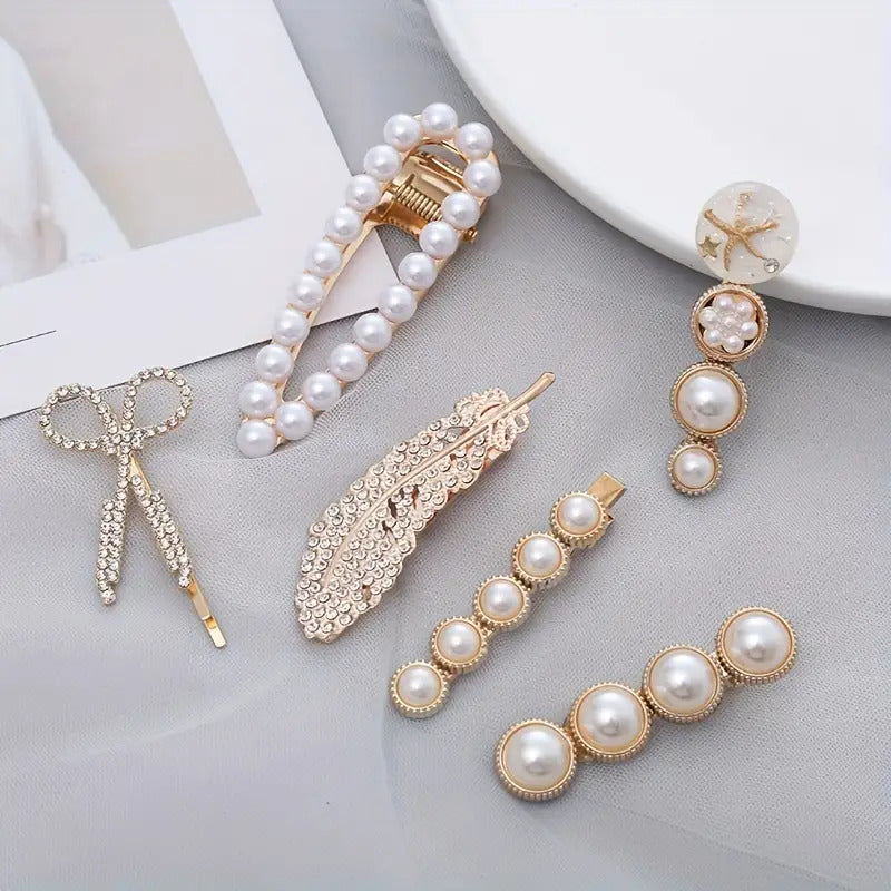 2pcs Mix Fancy Elegant Mix Hair Pin Set