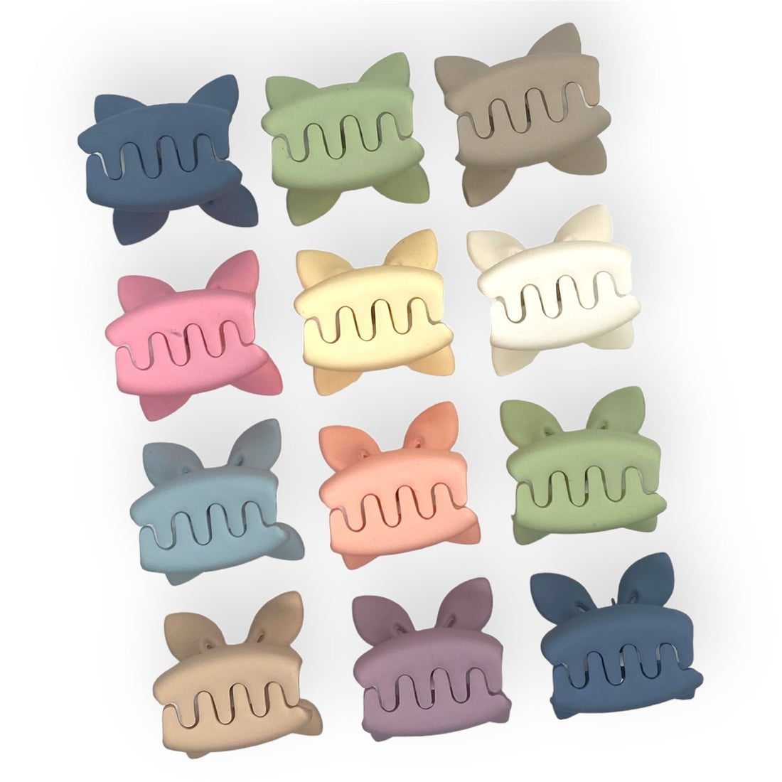 Set of 6 Small Multi Hair Clips for Girls