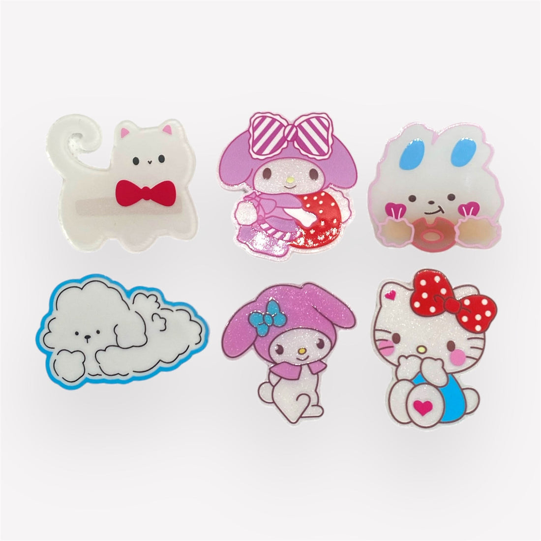 2 pcs Delightful Cartoon Cute Character Hair Pins