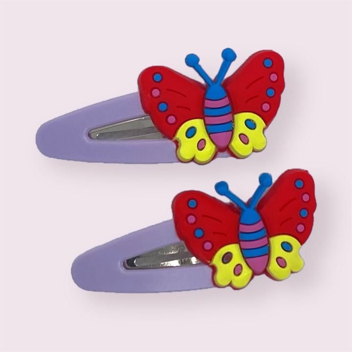 2 PCs Adorable Butterfly Hair Pins for Kids