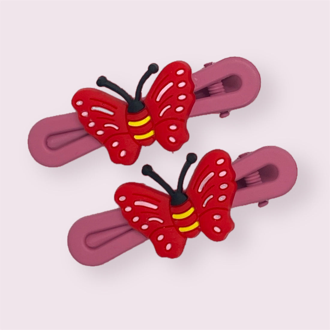 2 PCs Adorable Butterfly Hair Pins for Kids