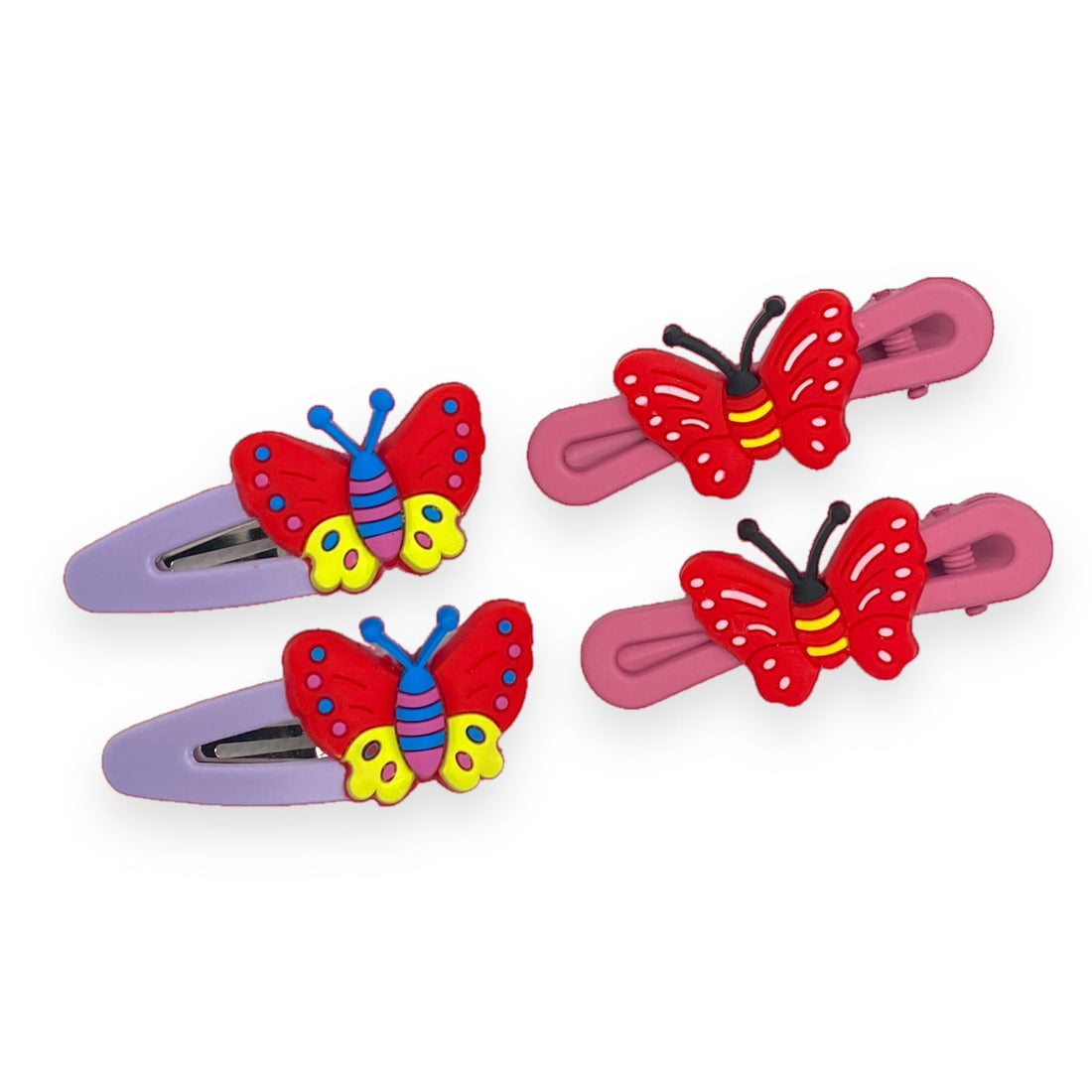 2 PCs Adorable Butterfly Hair Pins for Kids