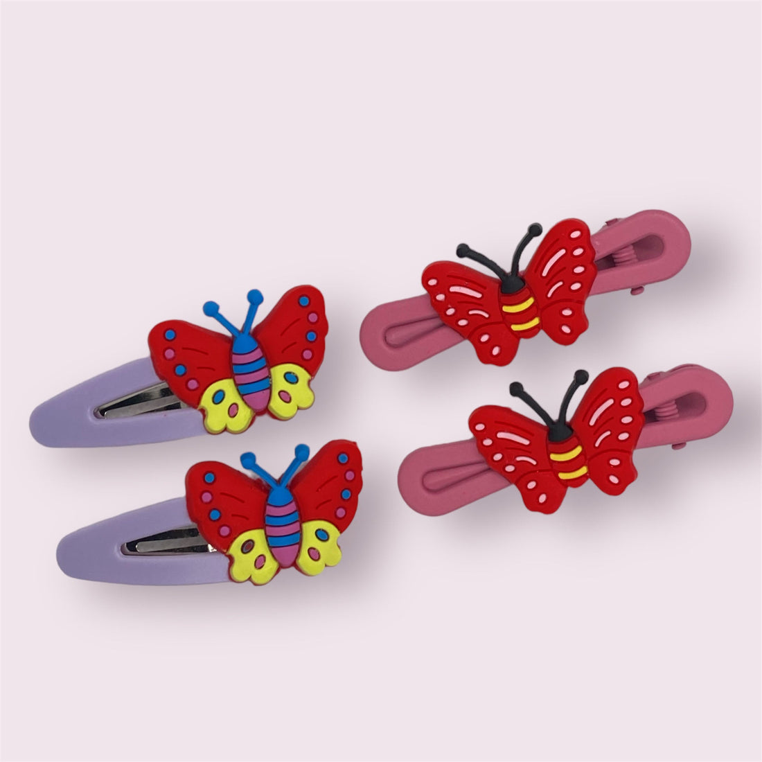 2 PCs Adorable Butterfly Hair Pins for Kids