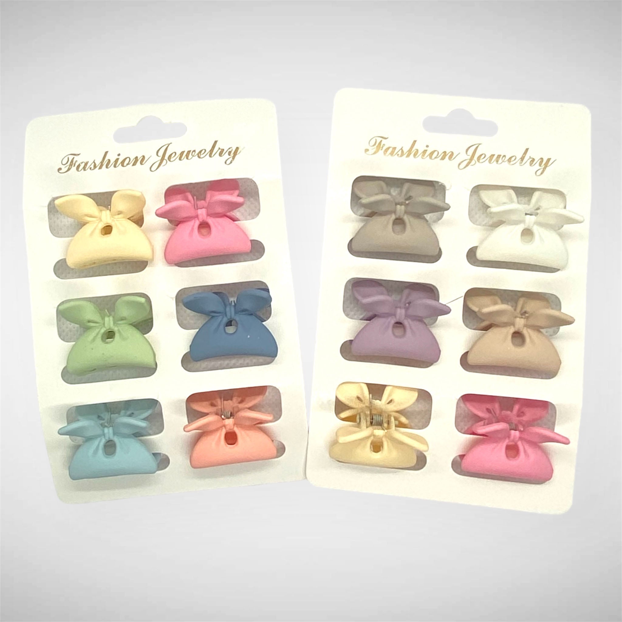 Set of 6 Small Multi Hair Clips for Girls