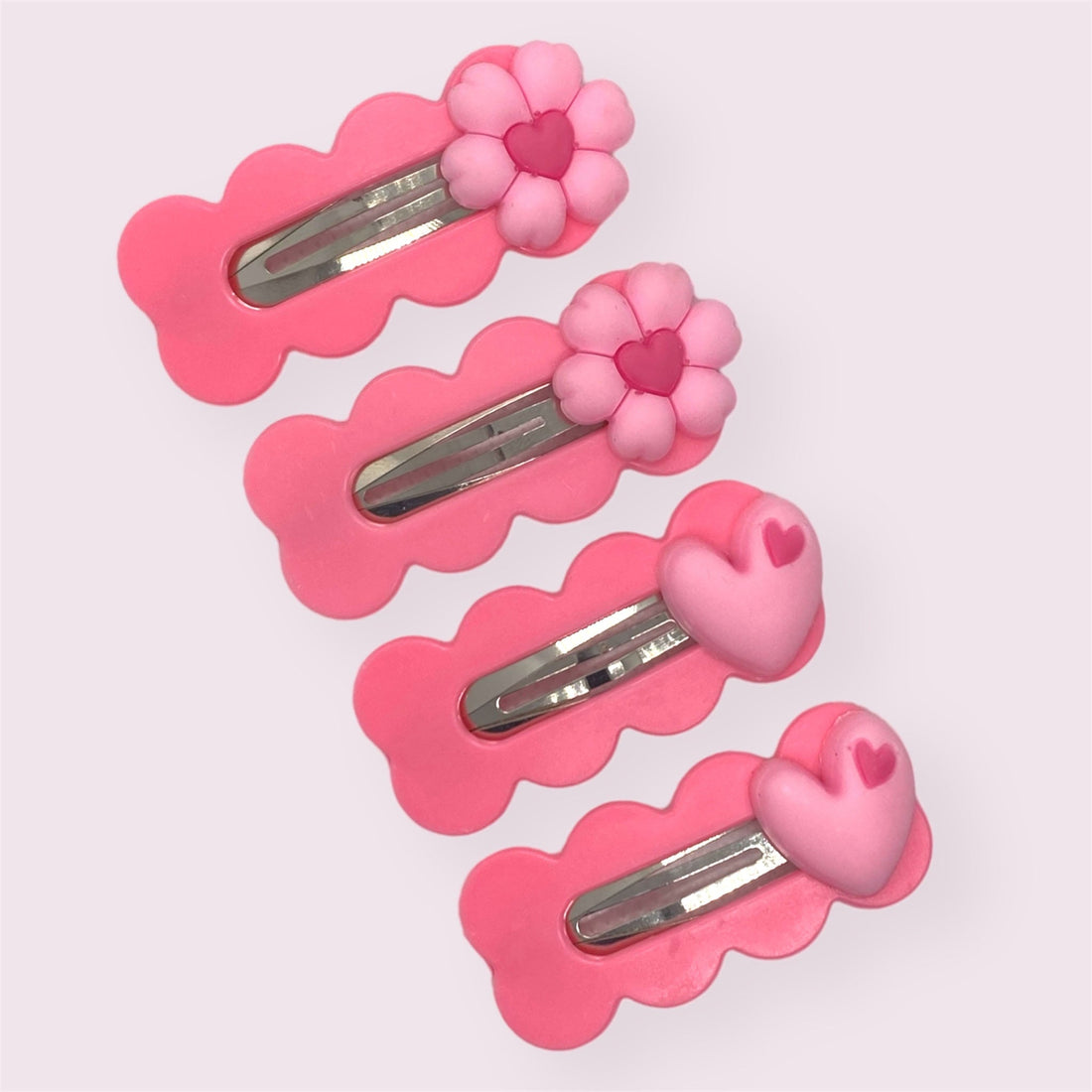 2 Pcs Adorable Pink Hair Pin for Kids