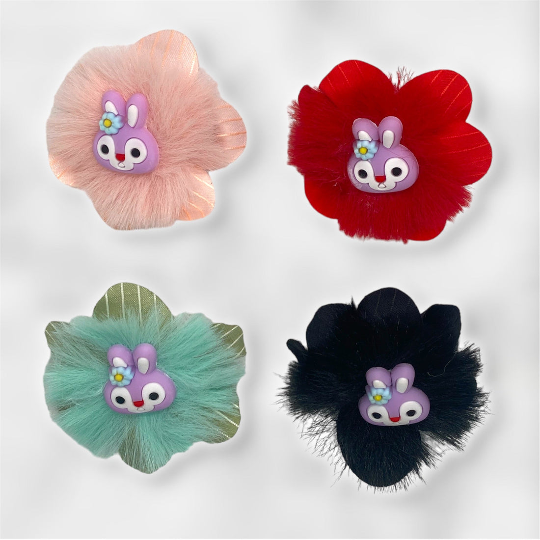 2 Pcs Playful Cute Bunny Hairpin