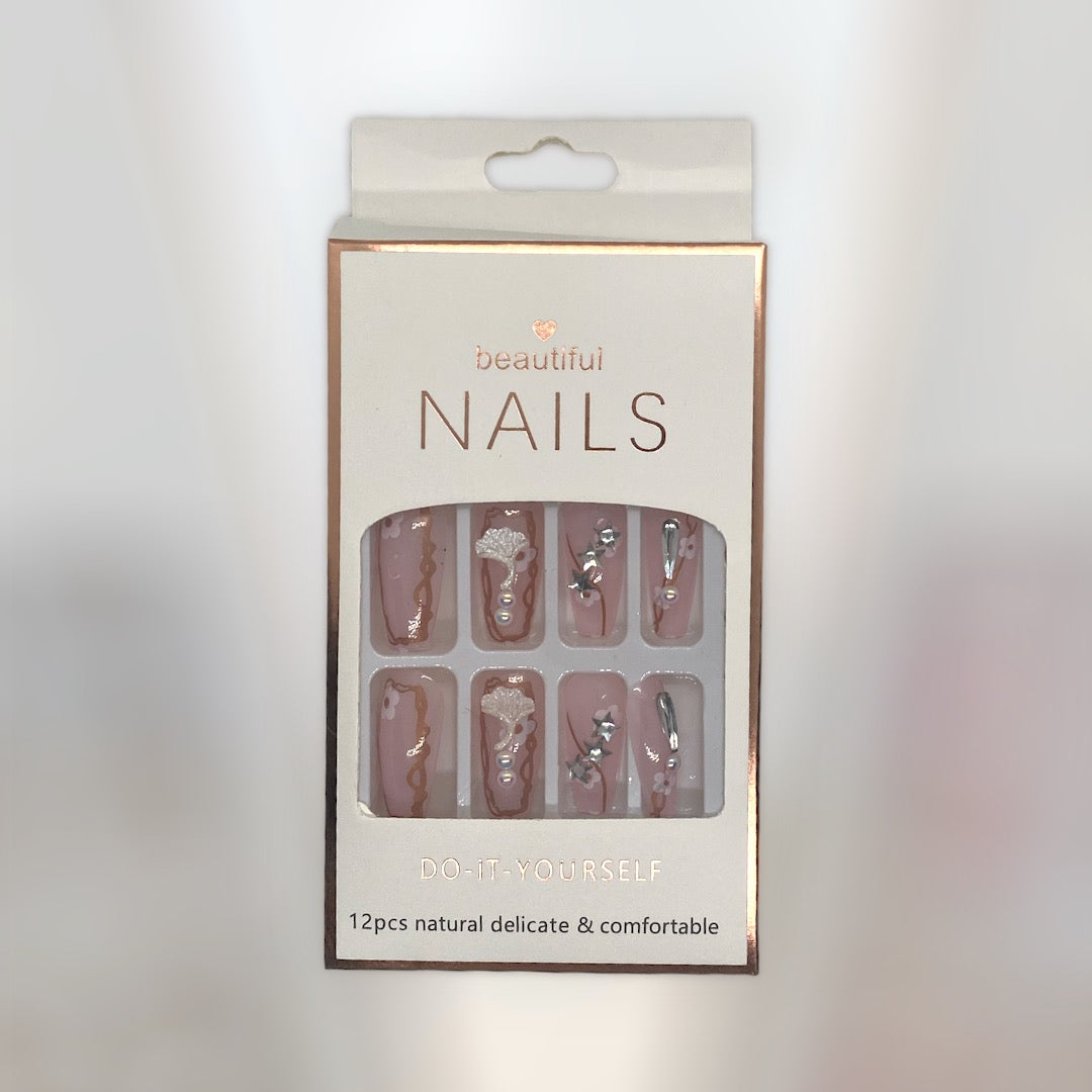 12-Piece Deluxe Nail Art Set - Elegant Designs