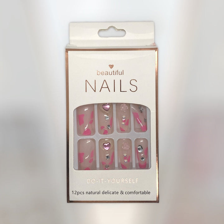 12-Piece Deluxe Nail Art Set - Elegant Designs