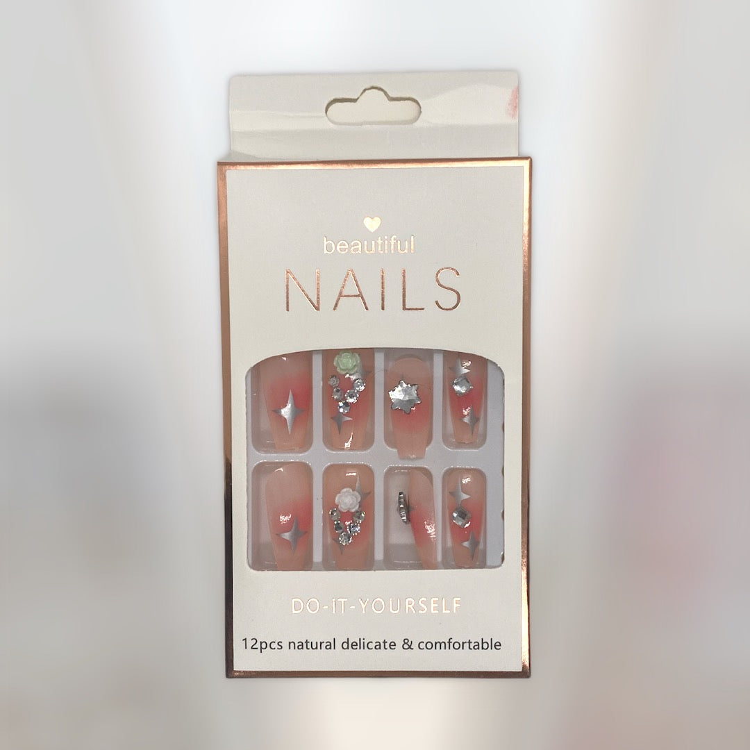 12-Piece Deluxe Nail Art Set - Elegant Designs