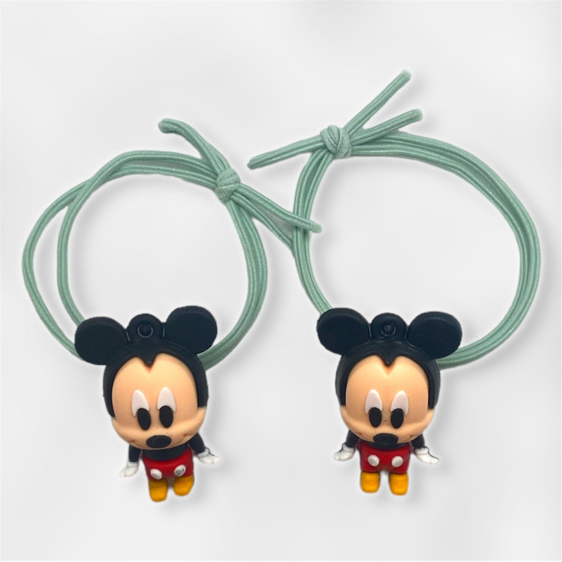 2 Pcs Set Adorable Cartoon Character Hair Tie Set for Kids