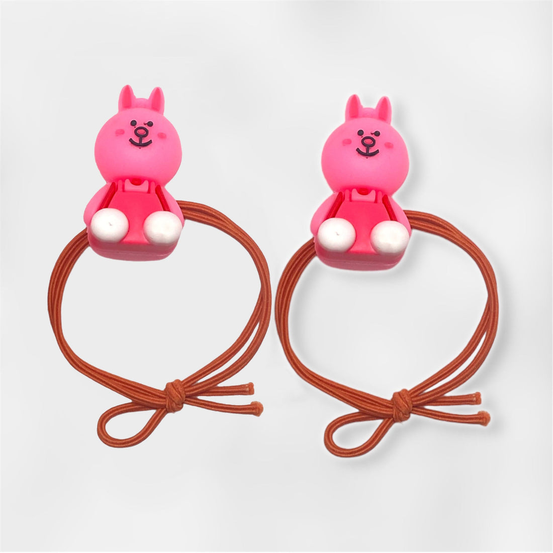 2 Pcs Set Adorable Cartoon Character Hair Tie Set for Kids