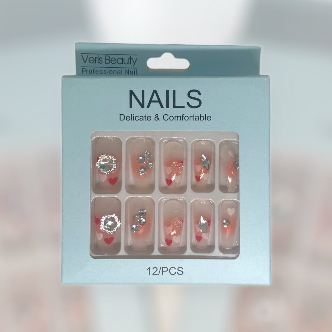 12-Piece Deluxe Nail Art Set - Elegant Designs