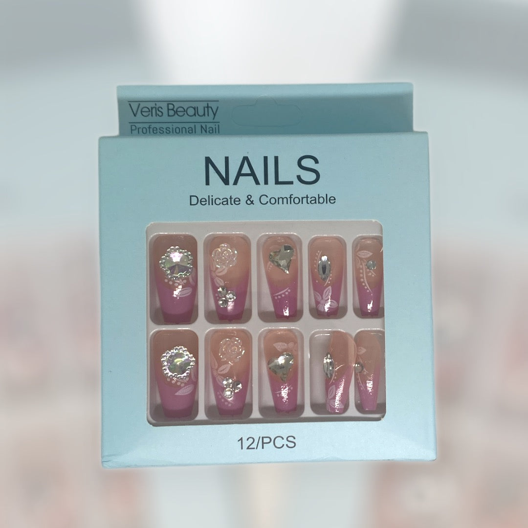 12-Piece Deluxe Nail Art Set - Elegant Designs