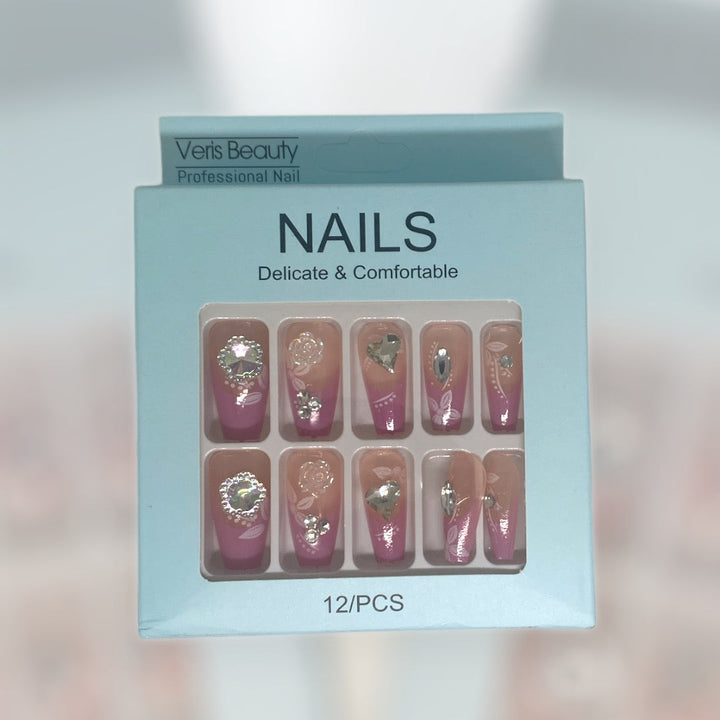 12-Piece Deluxe Nail Art Set - Elegant Designs