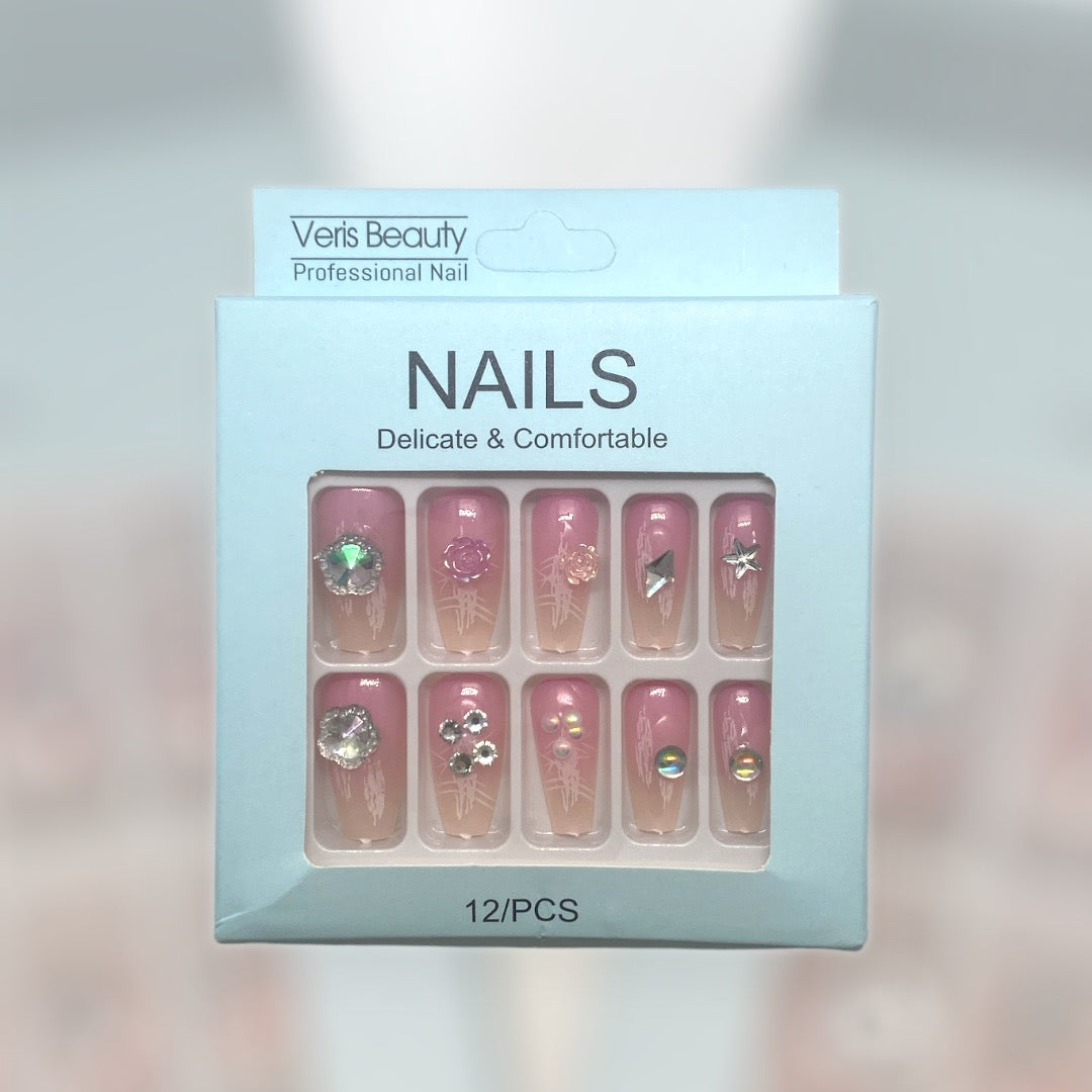 12-Piece Deluxe Nail Art Set - Elegant Designs