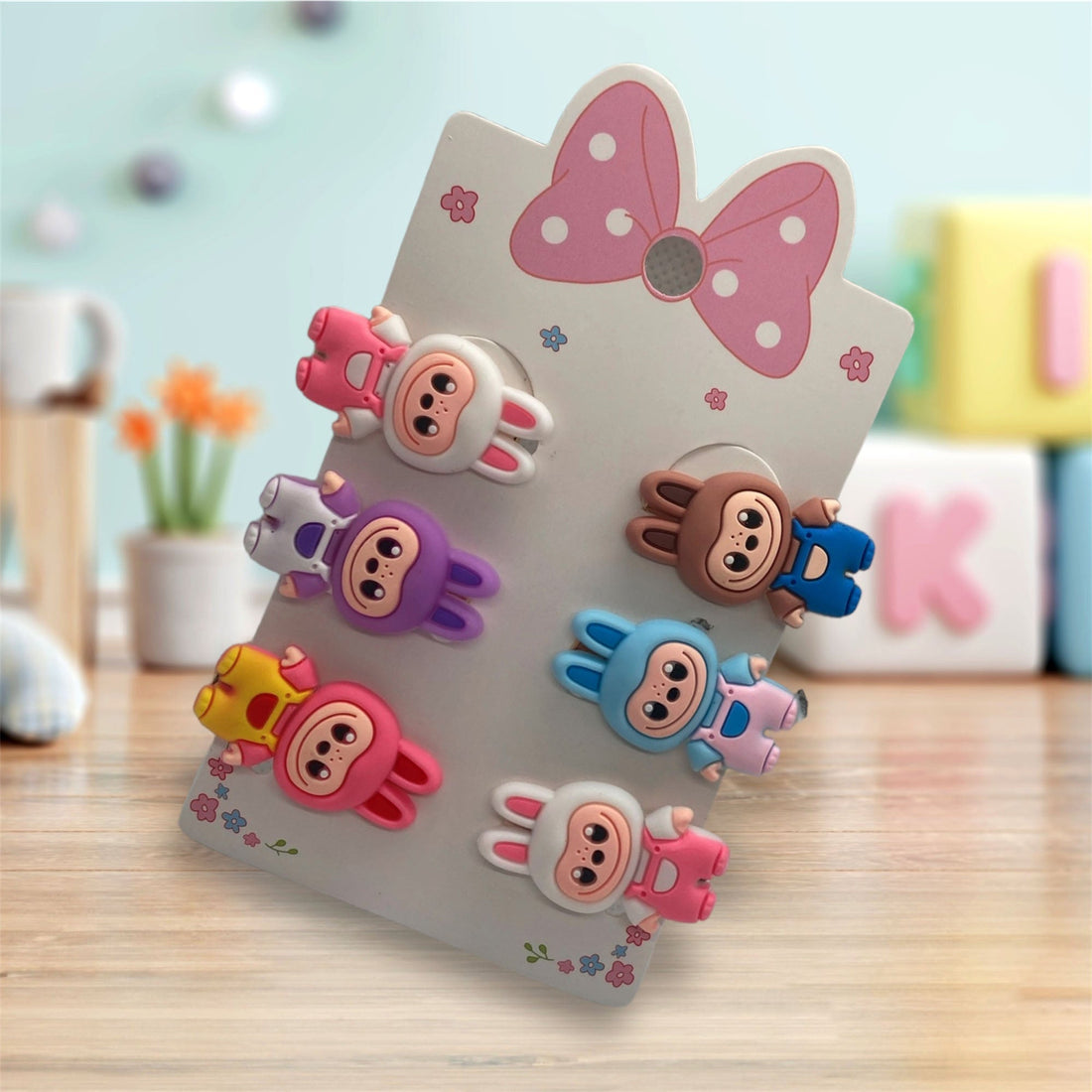 3 Pcs Labubu Kids' Hair Clips Adorable cartoon clips