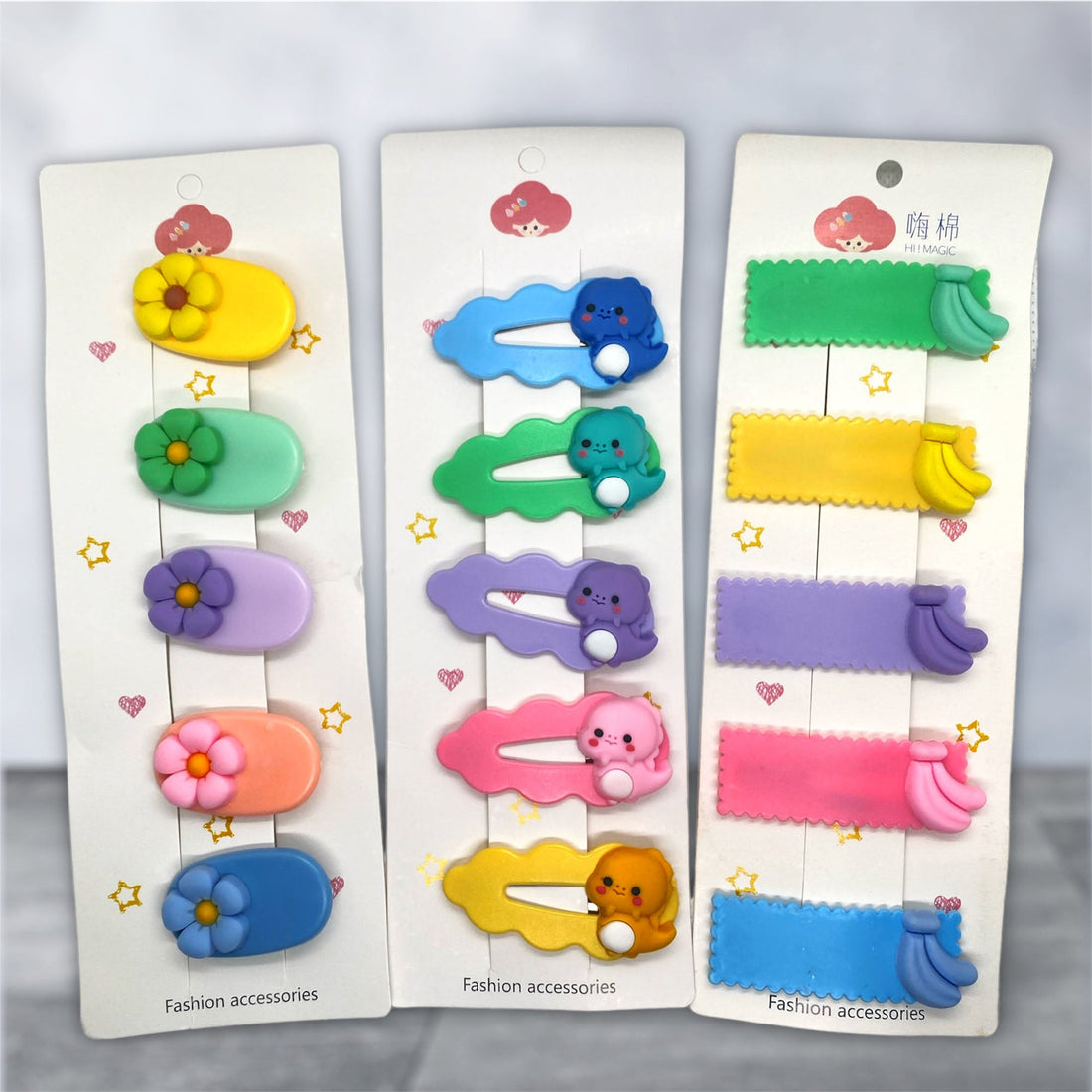 5 Pcs Sweet Candy Hair Clips