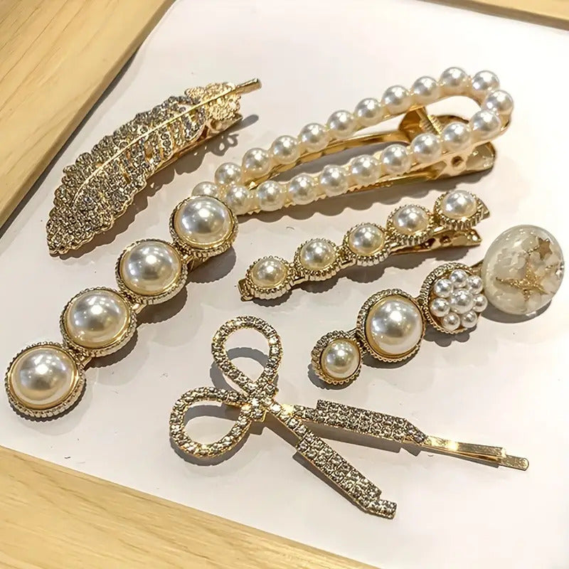 2pcs Mix Fancy Elegant Mix Hair Pin Set